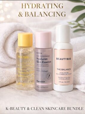 K-Beauty Skincare Trio - Manyo, Hanskin, BeautyBio